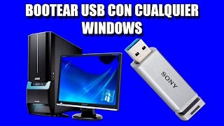 Bootear USB con cualquier Windows  Sin programas [upl. by Norrv]