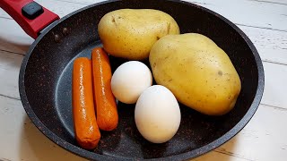 Se você tiver 2 batatas 2 ovos e 2 salsichas faça esta receita deliciosa para sua família [upl. by Aham]