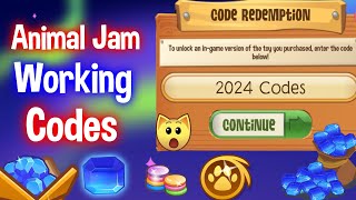 ALL NEW WORKING SECRET SPECIAL and UPDATED CODES 2024  Animal Jam [upl. by Ringe223]