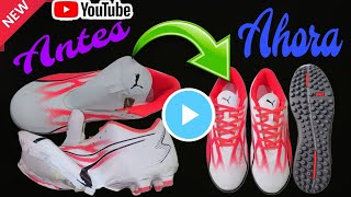 Remplazamos las suelas viejas de unos PUMA ULTRA PLAY TT🔥🔥😎😎 [upl. by Resor]