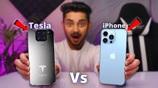 Tesla Smartphone Tesla Model Pi🔥 Tesla Phone vs iPhone  Tesla Phone in India [upl. by Ecinnahs69]