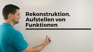 Rekonstruktion Aufstellen von Funktionen Steckbriefaufgaben Übersicht  Mathe by Daniel Jung [upl. by Uchish]