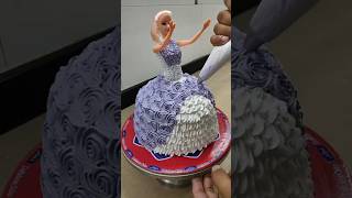 Barbie doll new decorate cake cake bestbirthdaycakedesignforgirl cakedecoration cakedesign [upl. by Enneirdna660]