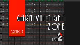 Sonic 3 amp Knuckles  Carnival Night Zone Act 2 Custom  16bit Deflemask [upl. by Currie279]