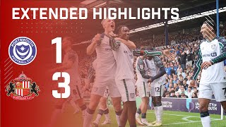 Extended Highlights  Portsmouth FC 1  3 Sunderland AFC [upl. by Strickland293]