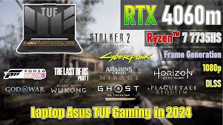 Laptop RTX 4060  R7 7735HS Asus TUF Gaming A15 Test 10 Game 2024 [upl. by Pul]