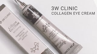 3W CLINIC Collagen Eye Cream Whitening Unboxing [upl. by Bili]