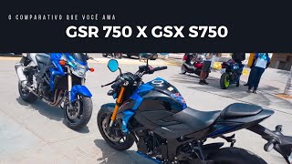 GSR 750 X GSX S750  COMPARATIVO [upl. by Elimaj422]