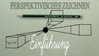 Zentralperspektive zeichnen Perspektivisches Zeichnen Teil 1 [upl. by Riti]