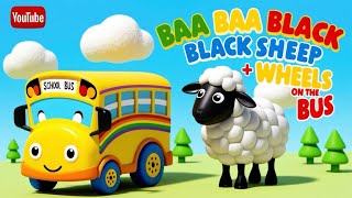 Baa Baa Black Sheep  Wheels on The Bus amp Many More Nursery Rhymes  Tiny Tunes TV [upl. by Egarton]