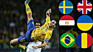 Zlatan Ibrahimovic bicycle kick Goal vs England  All the crazy reactions around the world [upl. by Whitebook]