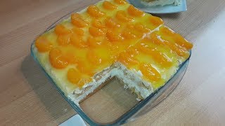 NO BAKE  Mandarinen Schmand Torte mit Kokos  ohne Backen  in 10 Minuten gemacht [upl. by Clovis]