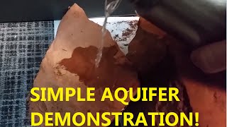 Simple Aquifer Demonstration See a Solid Rock Soak Up Water Like a Sponge [upl. by Saks]