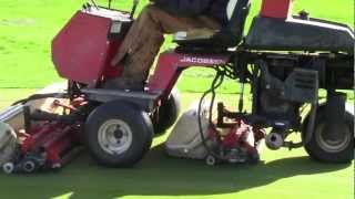 httpswwwproxibidcomaspCatalogaspaid513222047 Jacobsen Greens King IV tri plex mower [upl. by Katti519]