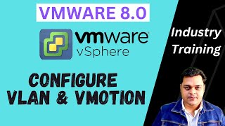 How to Configure vLan and vMotion services in VMware vSphere 80 Step by Step guide [upl. by Amsirhc758]