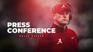 Watch Coach DeBoer and coordinators preview Alabama football’s SEC road matchup against Oklahoma [upl. by Mikey]