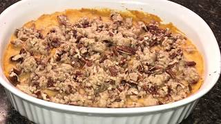 Sweet Potato Casserole pecans made with Dollar Tree food [upl. by Vassell]