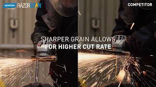 Norton RazorStar® 36 fibre discs  grinding put to the test [upl. by Sitoel]