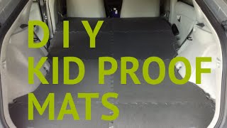 How to HACK DIY Kid Proof Floor mats ODYSSEY SIENNA MINIVAN [upl. by Onstad]