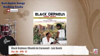 🥁 Black Orpheus Manhã de Carnaval  Luiz Bonfá Drums Backing Track [upl. by Laud]