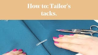 How To Tailors Tacks [upl. by Debarath]