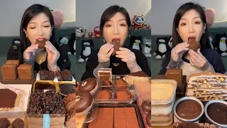 ASMR Dessert Mukbang Eating Chocolate Cake Compilation  Mukbang Eating Show💗🍰🧁 [upl. by Georas]