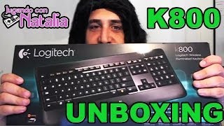 Unboxing  Teclado Logitech K800 [upl. by Amorette]