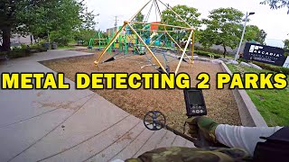 Metal Detecting At Two City Parks [upl. by Adaiha701]