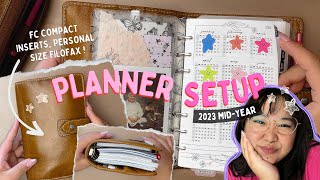 How Im using FC Compact inserts in a Personal Filofax 2023 Planner Setup [upl. by Takken]