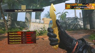 I Unlocked the GOLD GUTTER KNIFE and things got CRAZY Modern Warfare 3 [upl. by Irpak]