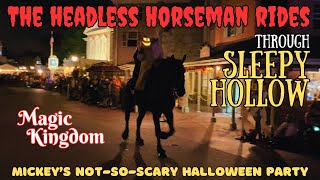 The Headless Horseman Disney World Magic Kingdom Oct 2024 MNSSHP Mickeys NotSoScary Halloween [upl. by Cherianne737]