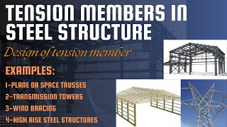 Tension member in steel structure  Design amp examples  steel design [upl. by Madai]