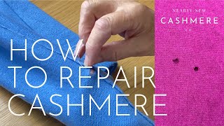 HOW TO REPAIR MOTH HOLES IN A CASHMERE SWEATER Easy beginner method  Sewing with Susan Episode 11 [upl. by Nimsay]