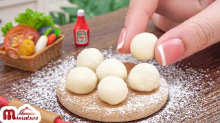 Making Miniature Pepperoni Pizza in Small Kitchen Set  ASMR Fast Food Miniature Cooking [upl. by Yleme]