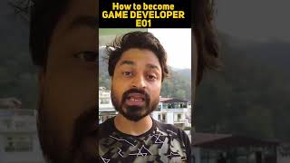 how to become a game developer E01  Intro gamedeveloper gamedevelopment hindi gamedev unity3d [upl. by Alegnad]