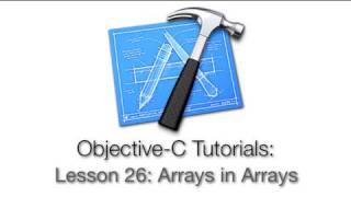 ObjectiveC Tutorial  Lesson 26 Arrays in Arrays [upl. by Asertal]