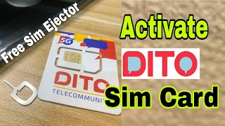 How to Activate DITO sim Card in any Phone [upl. by Sylado]