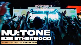 NuTone b2b Etherwood  Juma  Live  Hospitality On The Beach 2023 [upl. by Saffier]