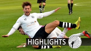 HIGHLIGHTS Gateshead v Barnet 181014 Vanarama Conference [upl. by Anavrin]