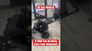 IQ9000 Auto Reclining Folding Power Wheelchair allstarmedical foldingpowerchair [upl. by Odeen]