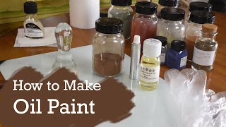 How to Make Oil Paint Handmade from Powdered Pigment Miguel Bevia [upl. by Lipkin382]