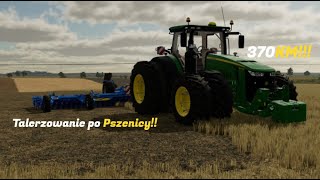 Talerzowanie po Pszenicy John Deere 8345r  talerzówka 10M [upl. by Carrie]