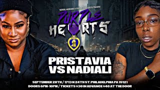 VERBAL WAR ZONE PURPLE HEARTS ANNOUCEMENT 4 PRISTAVIA VS NADIALI [upl. by Maze]