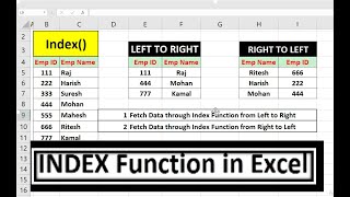 How To Use INDEX and Match Formula in Excel Hindi excel  microsoftoffice excelformula exceltips [upl. by Largent569]