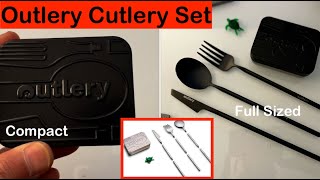 Outlery Camping Backpacking Utensils Packs Up Small Assembles Big [upl. by Linc]