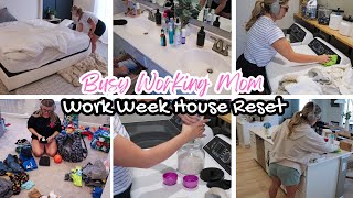 Messy Home Clean with Me  Work Week Clean  Unpacking amp Repacking  House Reset Cleaning Motivation [upl. by Alue]