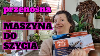 RĘCZNA PRZENOŚNA MASZYNA DO SZYCIA  CZY TO DZIAŁA  TEST [upl. by Bacon]