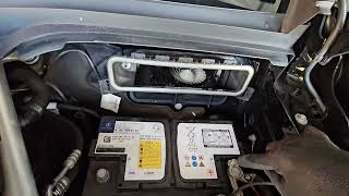 Mercedes GLC 250d X253 Starter Battery Replacement [upl. by Zolly]