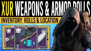 Destiny 2 XURS GODLY WEAPON amp RARE ARMOR 17th November Xur Inventory  Armor Loot amp Location [upl. by Koorb]