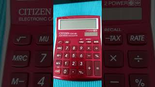 Taschenrechner Citizen CDC 80 electronic calculator [upl. by Mead]